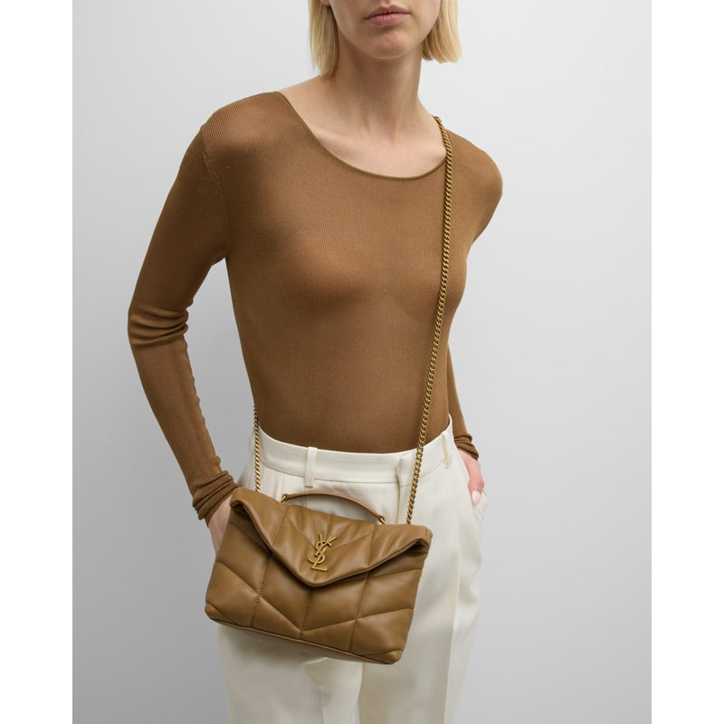 Bolsa Crossbody Lou Puffer Toy YSL in Quilted