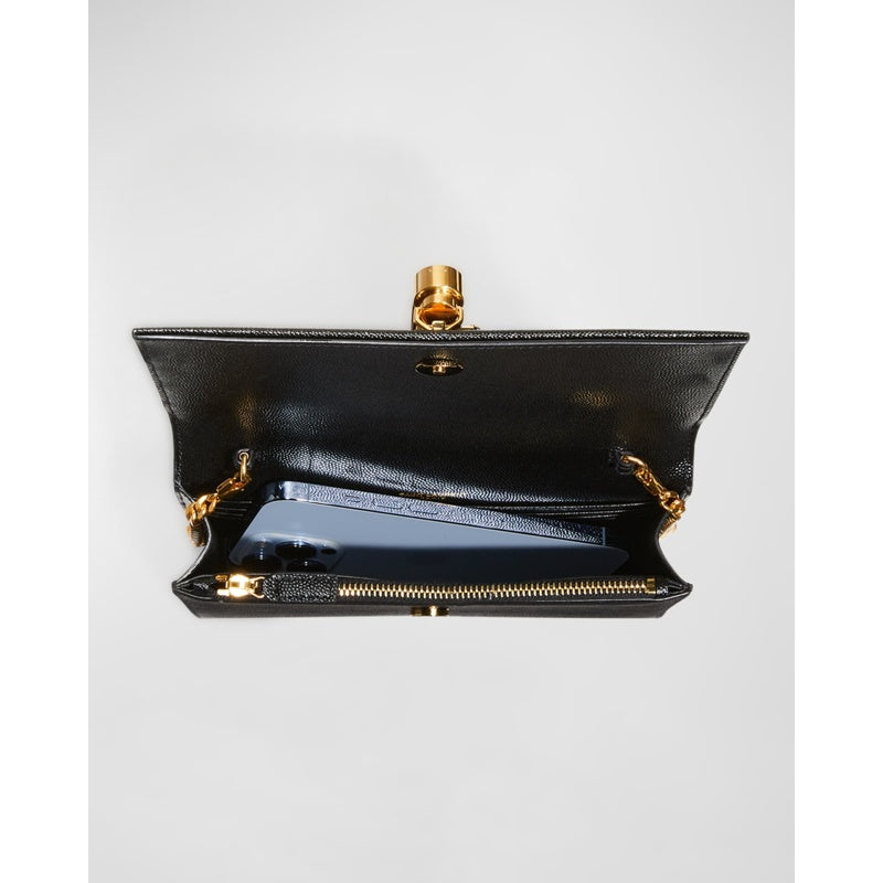 Bolsa Crossbody Kate Tassel YSL on Chain in Grained