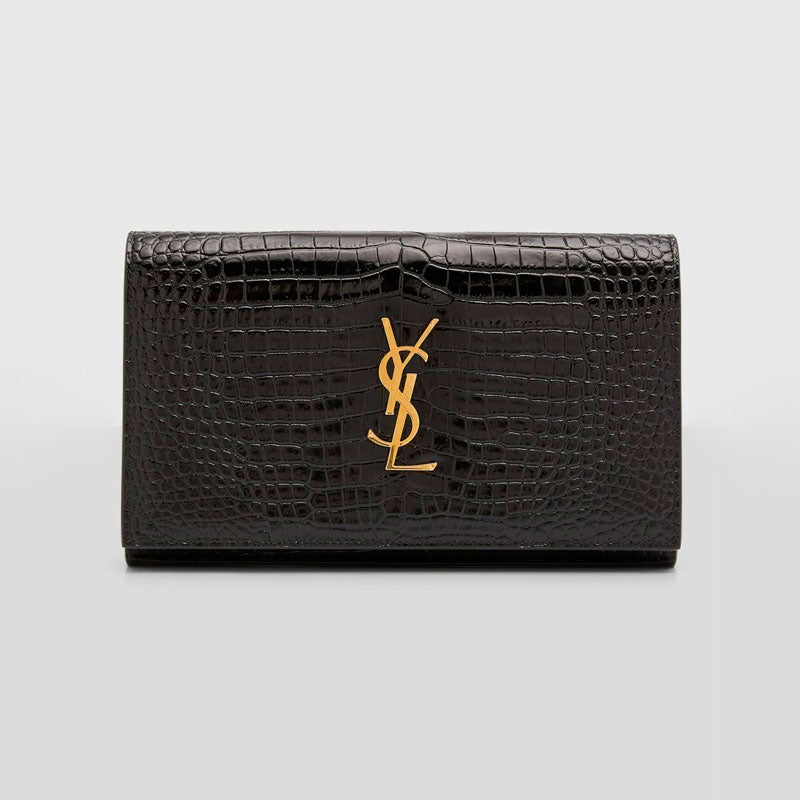 Bolsa Crossbody Cassandra YSL on Chain in Croc Embossed - Mercado de Luxo - O Maior E-Commerce de Bens, Produtos e Serviços de Luxo do Brasil.