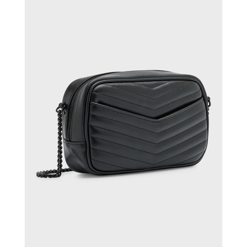 Bolsa Crossbody Lou Mini YSL Camera in Smooth Quilted