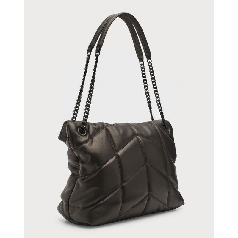 Bolsa Shoulder Lou Puffer Medium YSL in Quilted