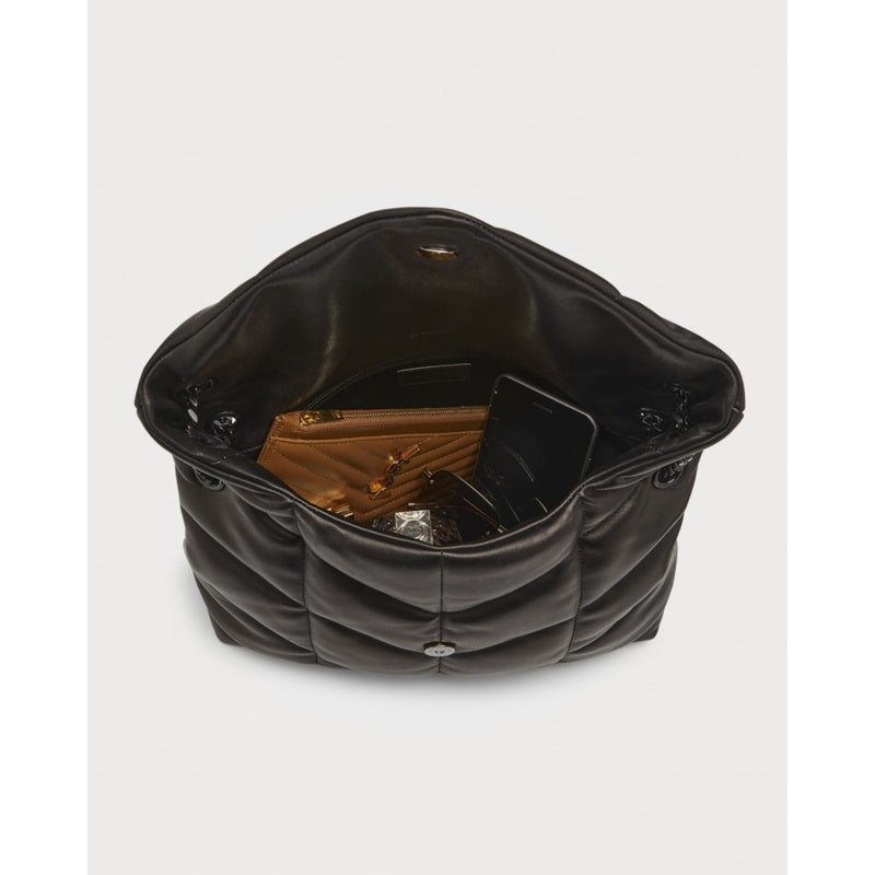 Bolsa Shoulder Lou Puffer Medium YSL in Quilted