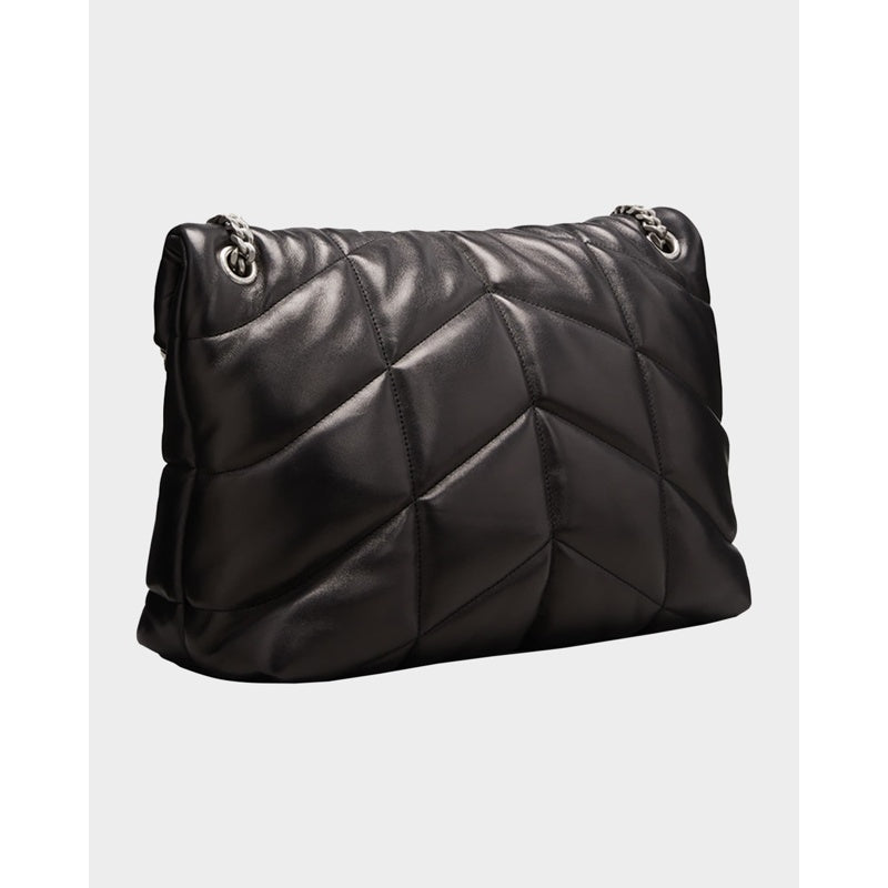 Bolsa Shoulder Lou Puffer Medium YSL in Quilted