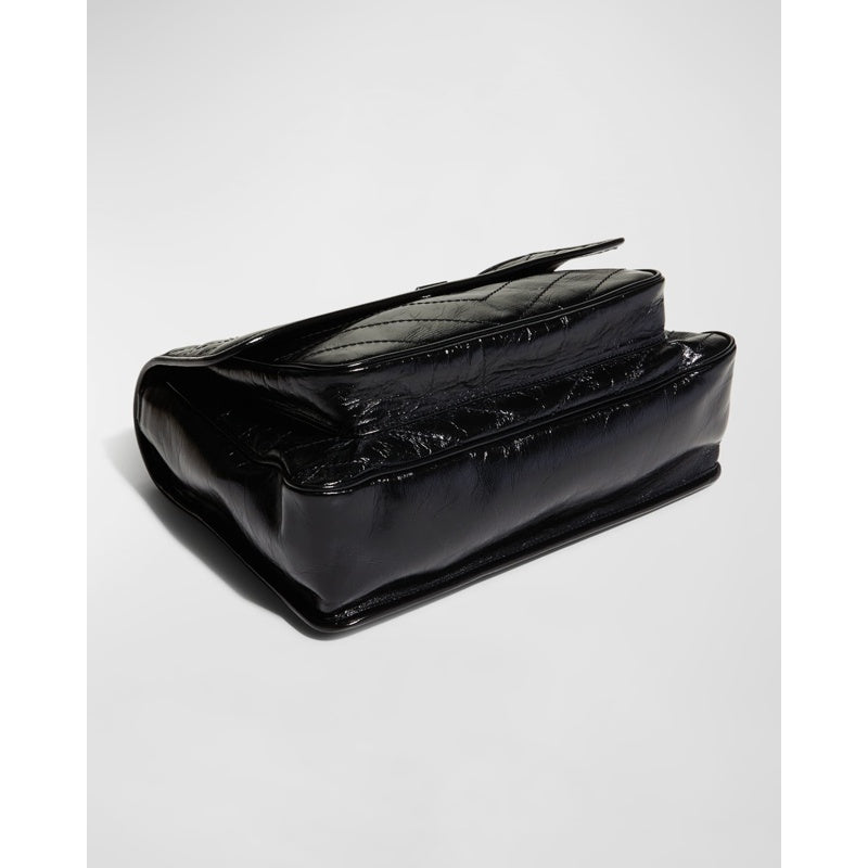 Bolsa Shoulder Niki Large Flap YSL in Crinkled