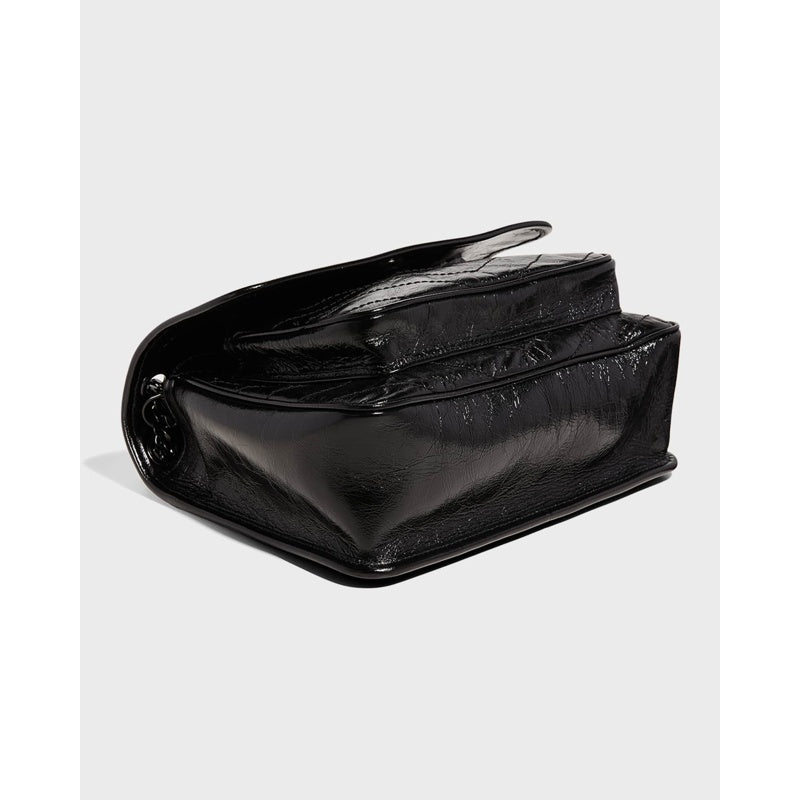 Bolsa Shoulder Niki Medium Flap YSL in Crinkled