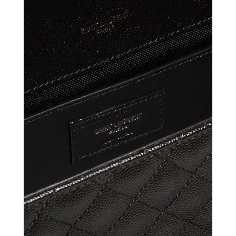Bolsa Shoulder Envelope Triquilt Medium YSL in Grained
