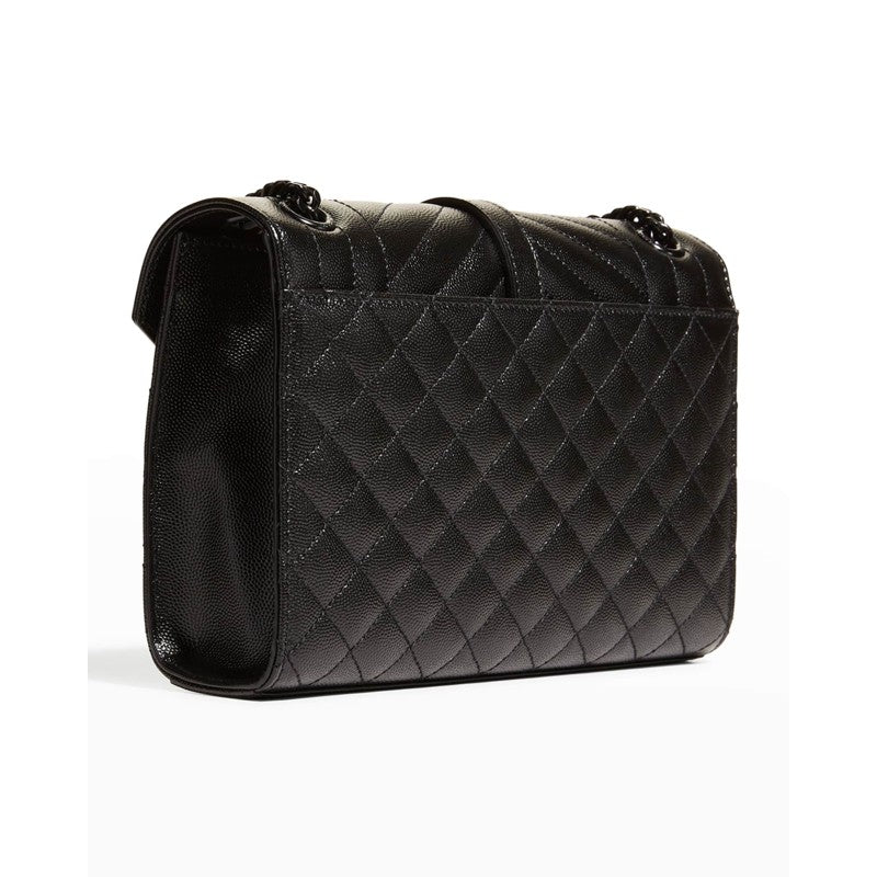 Bolsa Shoulder Envelope Triquilt Medium YSL in Grained