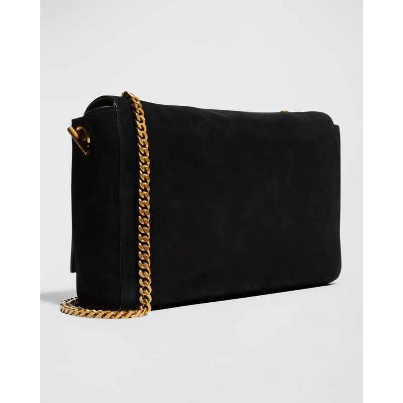 Bolsa Shoulder Kate Medium Reversible YSL in Suede And Smooth