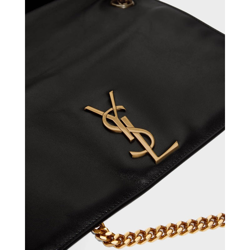 Bolsa Shoulder Kate Medium Reversible YSL in Suede And Smooth