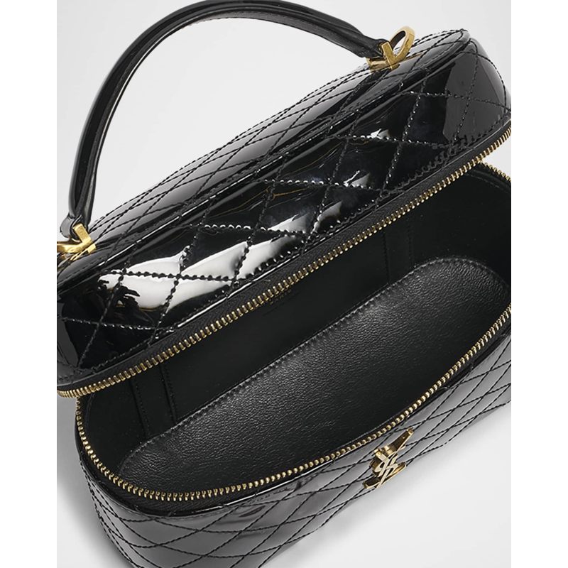 Bolsa Handle Vanity YSL in Quilted Patent