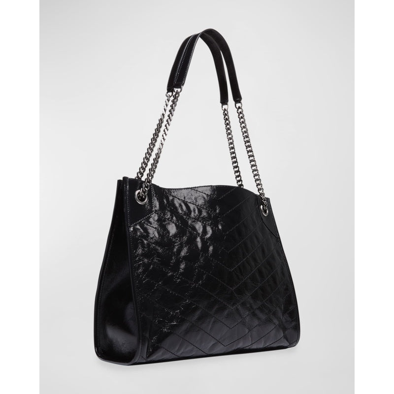 Bolsa Shopper Niki Medium YSL in Crinkled