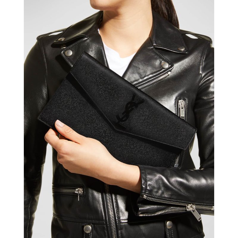 Bolsa Wallet Uptown YSL  in Grained