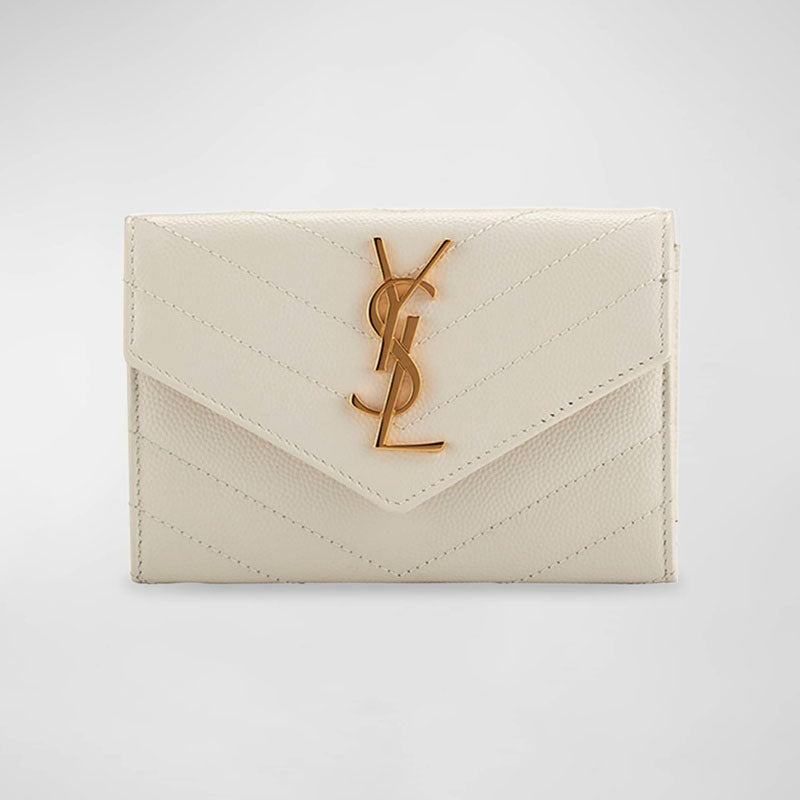 Bolsa Wallet YSL Monogram Small Flap in Grained - Mercado de Luxo - O Maior E-Commerce de Bens, Produtos e Serviços de Luxo do Brasil.