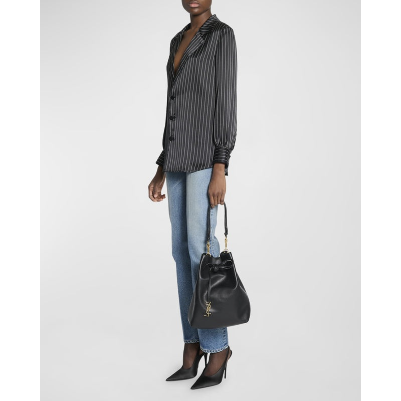 Bolsa Crossbody Paris VII YSL Pochon in Lambsk