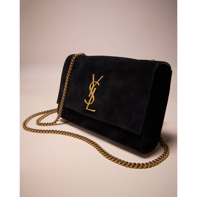 Bolsa Crossbody Kate Reversible Small YSL in Suede