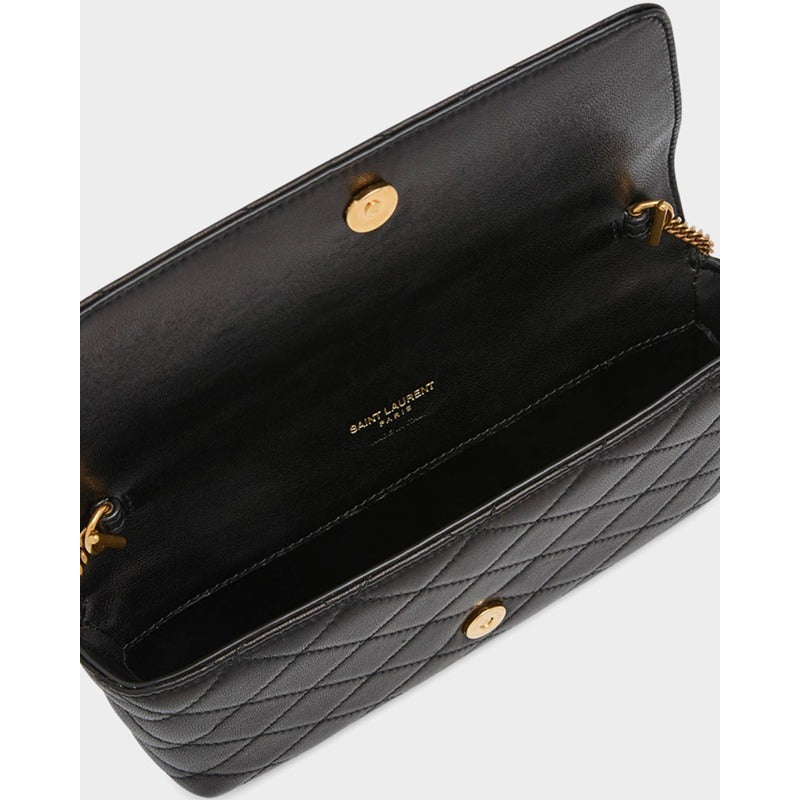 Bolsa Crossbody Gaby Phone Holder YSL in Quilted Smooth