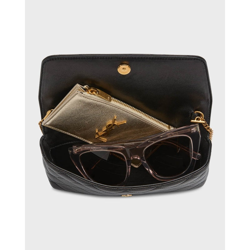 Bolsa Crossbody Gaby Phone Holder YSL in Quilted Smooth