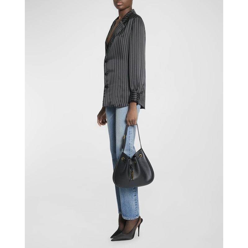 Bolsa Shoulder Paris VII Small YSL in Grained Deer
