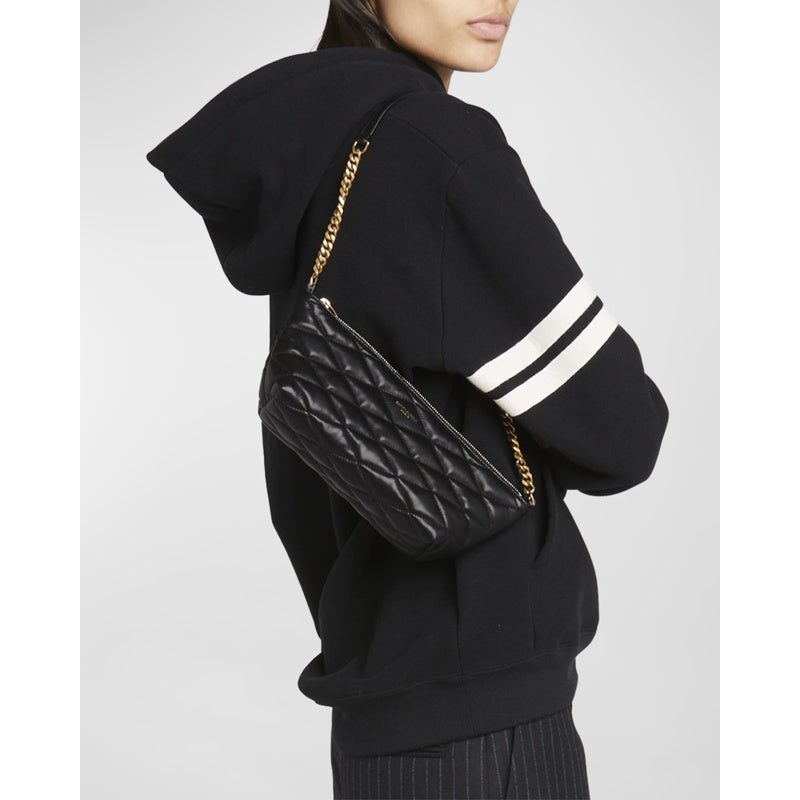 Bolsa Shoulder Ziptop Mini in Quilted Smooth