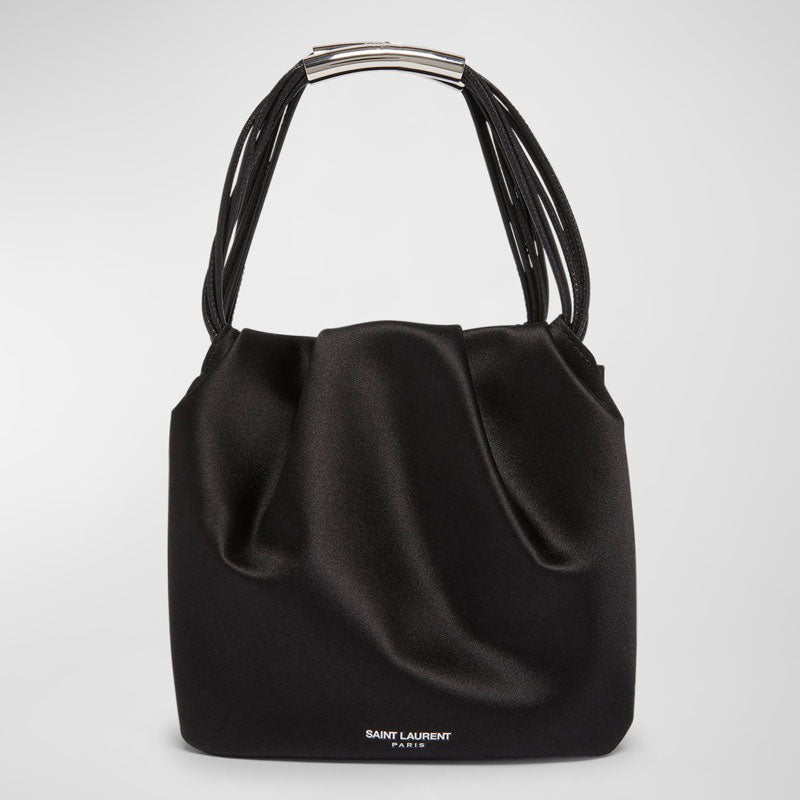 Bolsa Shoulder Pochon Mini in Satin Silk - Mercado de Luxo - O Maior E-Commerce de Bens, Produtos e Serviços de Luxo do Brasil.