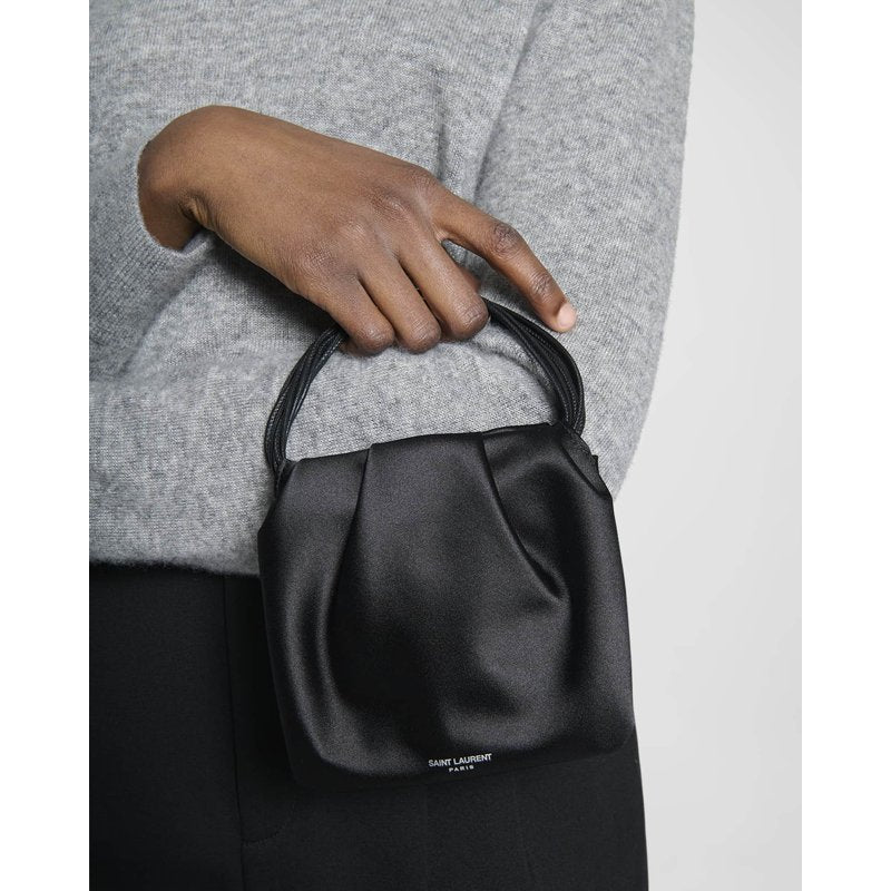Bolsa Shoulder Pochon Mini in Satin Silk