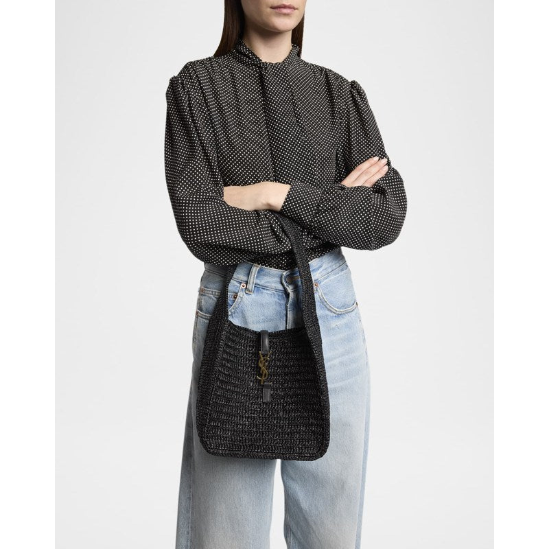 Bolsa Shoulder Le 5 A 7 Small YSL in Raffia