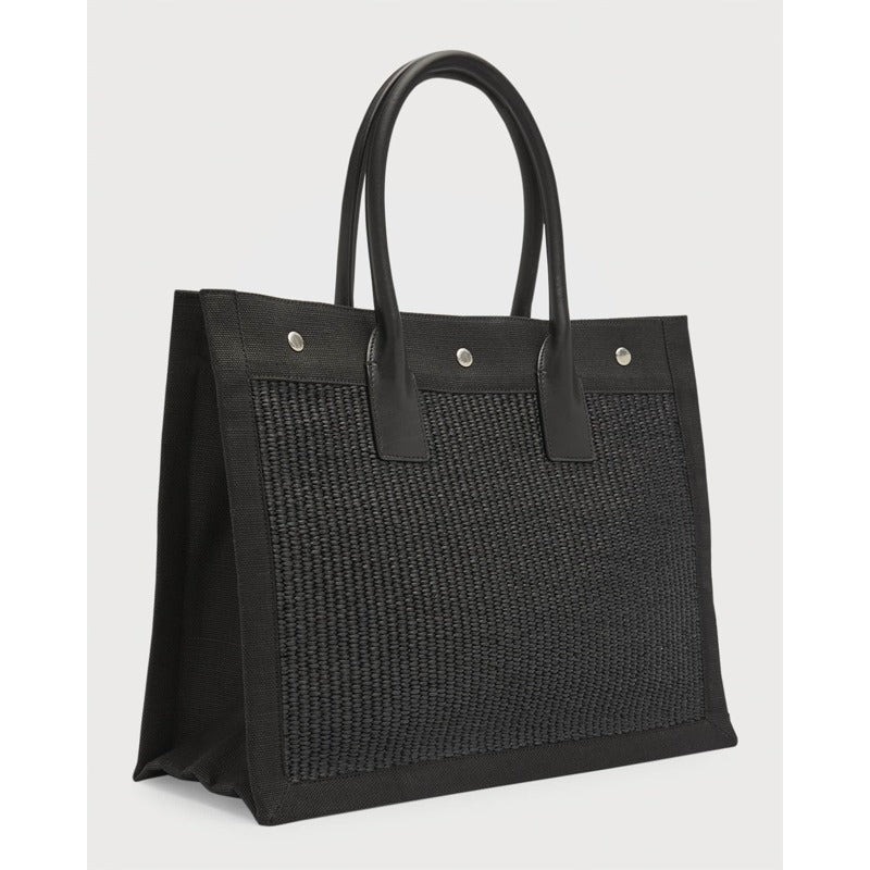 Bolsa Shopper Rive Gauche Small in Raffia