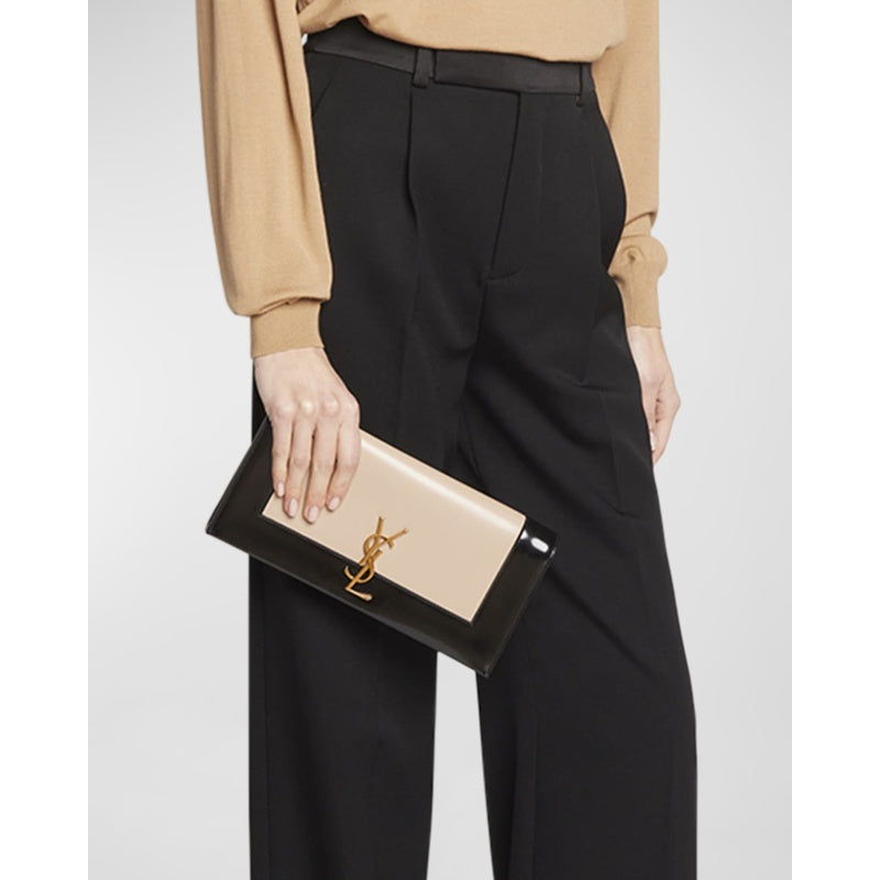 Bolsa Clutch Kate YSL in Spazzolato