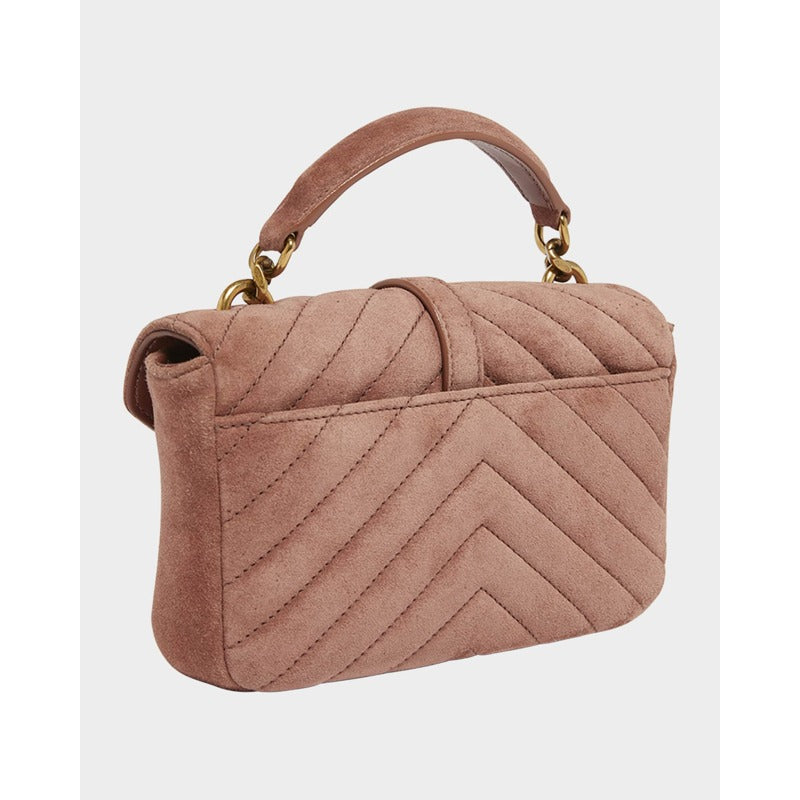 Bolsa Shoulder College Mini Chain in Suede