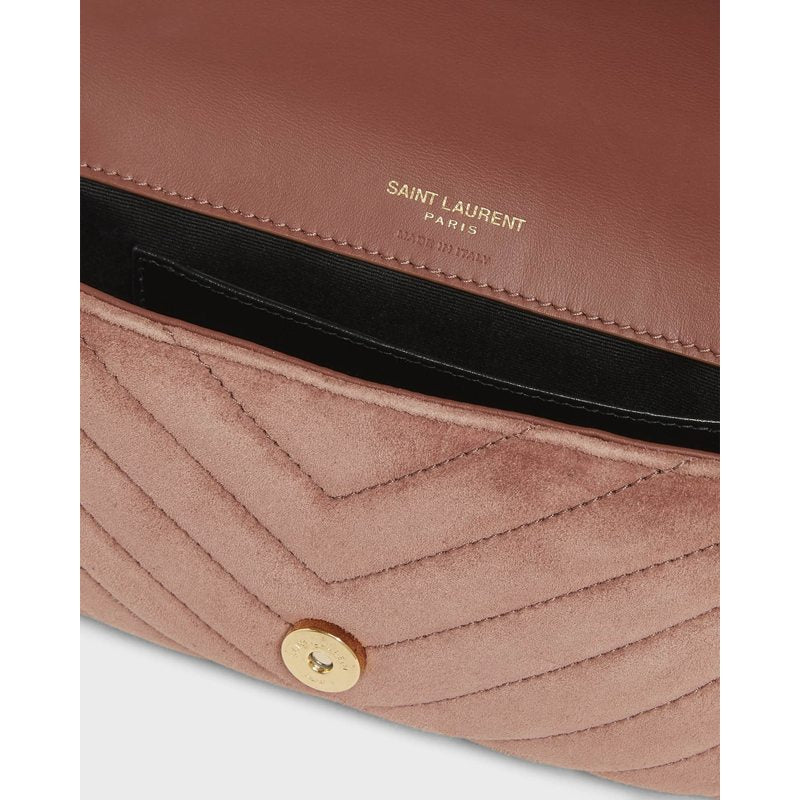 Bolsa Shoulder College Mini Chain in Suede