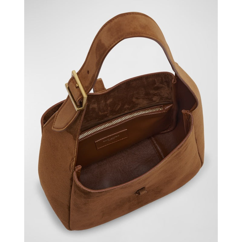 Bolsa Shoulder Le 5 A 7 Small Suede Hobo