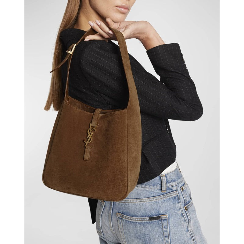 Bolsa Shoulder Le 5 A 7 Small Suede Hobo