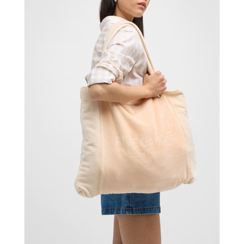 Bolsa Shopper Rive Gauche Towel Cabas in Terrycloth