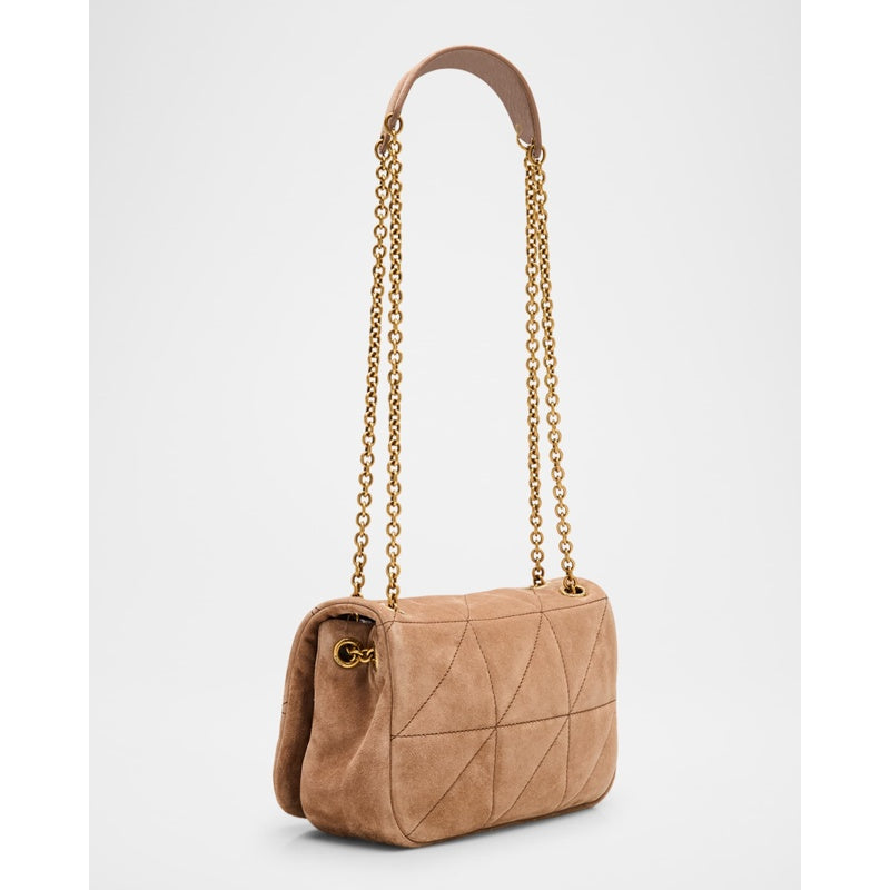 Bolsa Shoulder Jamie 4.3 Mini YSL Chain in Quilted Suede