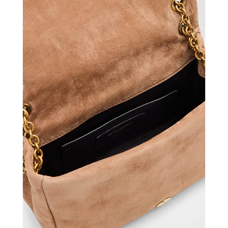 Bolsa Shoulder Jamie 4.3 Mini YSL Chain in Quilted Suede