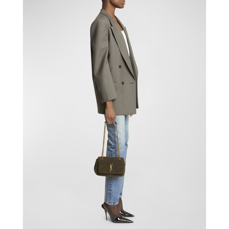 Bolsa Shoulder Jamie Small YSL in Lamb Shearling Fur