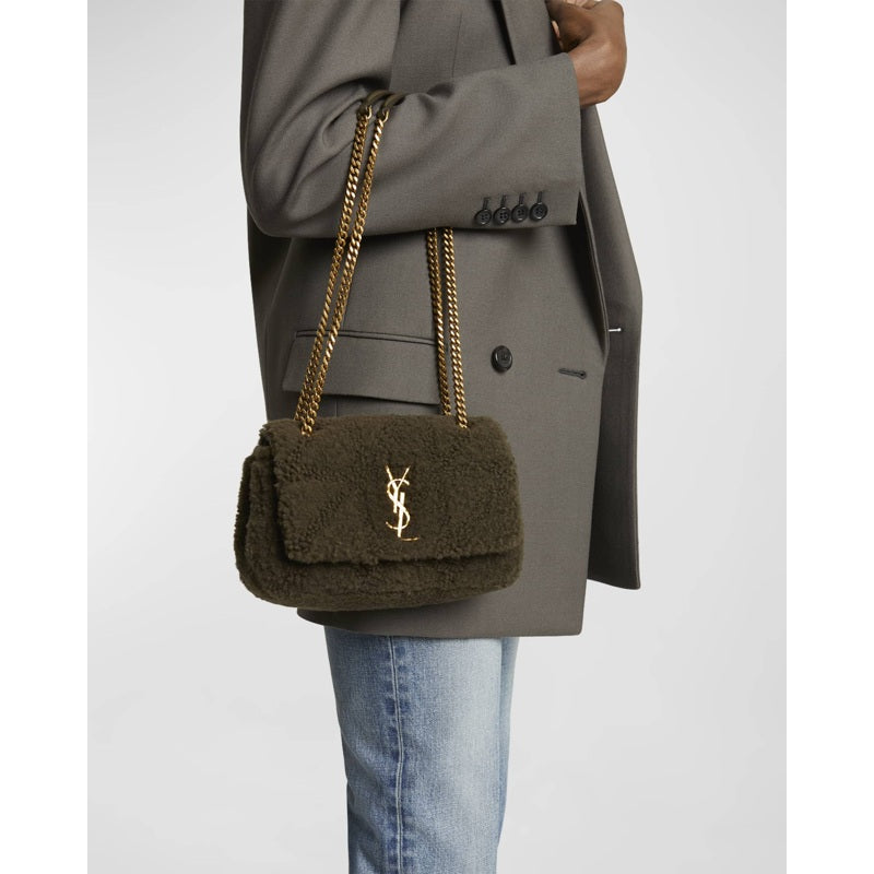 Bolsa Shoulder Jamie Small YSL in Lamb Shearling Fur