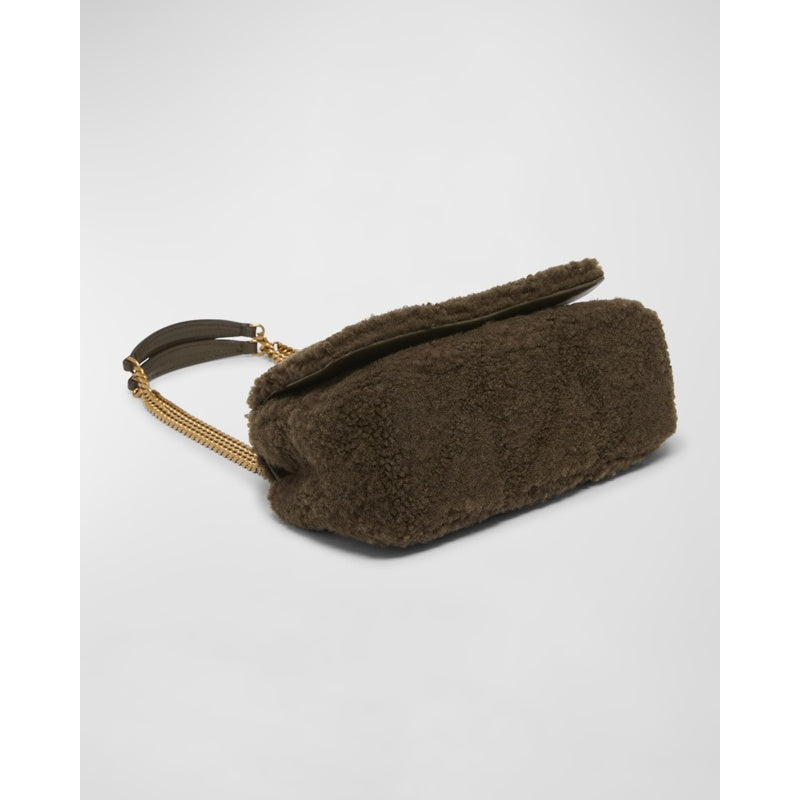 Bolsa Shoulder Jamie Small YSL in Lamb Shearling Fur