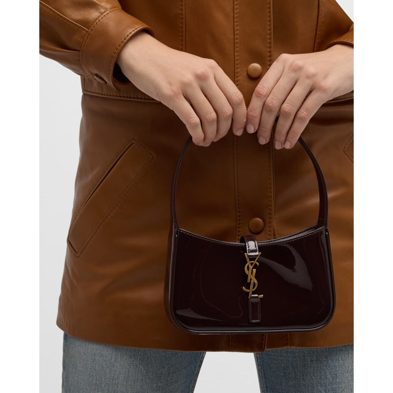 Bolsa Shoulder Le 5 A 7 Mini YSL in Patent
