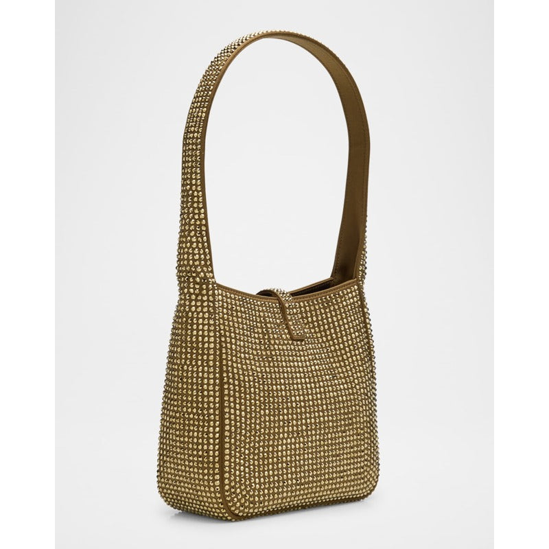 Bolsa Shoulder Le 5 A 7 YSL in Rhinestone Satin