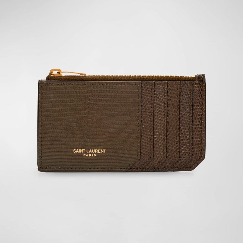 Bolsa Wallet Card Holder in Croc-Effect Calfskin - Mercado de Luxo - O Maior E-Commerce de Bens, Produtos e Serviços de Luxo do Brasil.
