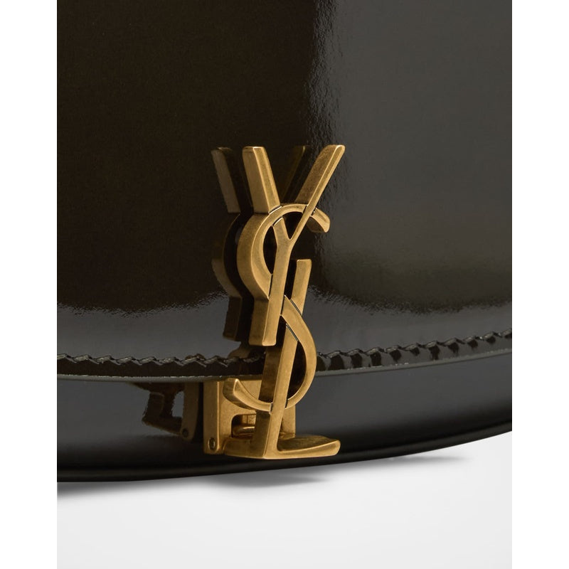 Bolsa Shoulder Mini YSL Flap in Patent