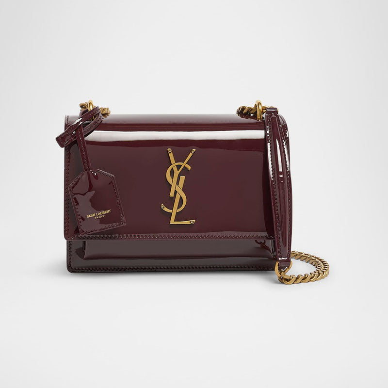 Bolsa Crossbody Sunset Small YSL in Patent - Mercado de Luxo - O Maior E-Commerce de Bens, Produtos e Serviços de Luxo do Brasil.