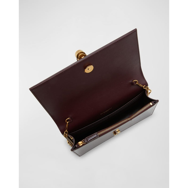 Bolsa Crossbody Kate Small Tassel YSL on Chain in Patent