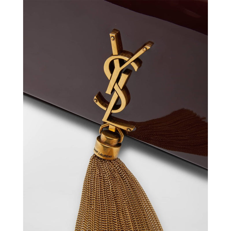Bolsa Crossbody Kate Small Tassel YSL on Chain in Patent