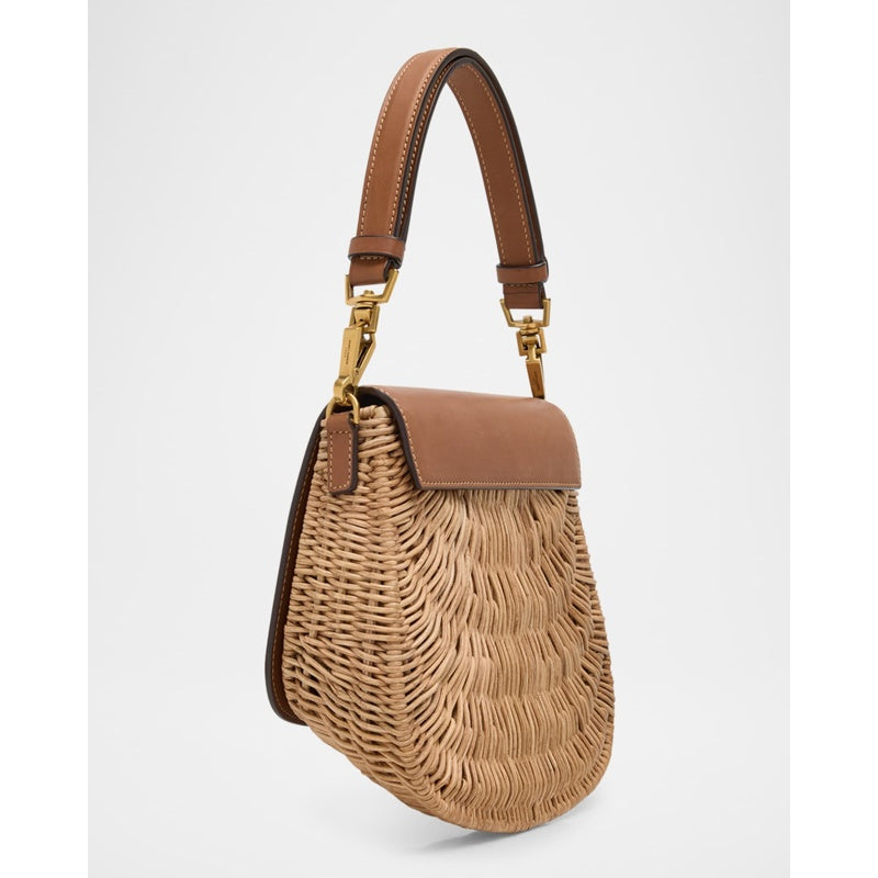 Bolsa Beach Voltaire Mini YSL in Bamboo and Calfskin