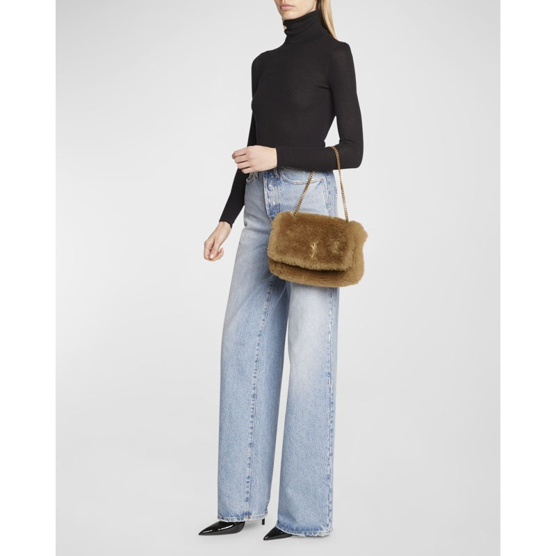 Bolsa Crossbody Kate Small YSL in Shearling