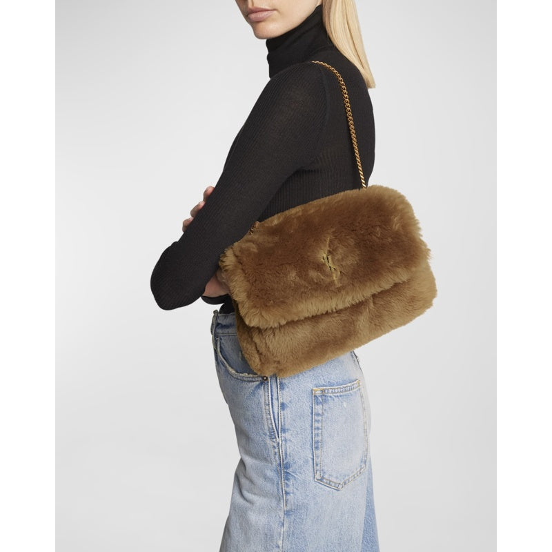 Bolsa Crossbody Kate Small YSL in Shearling