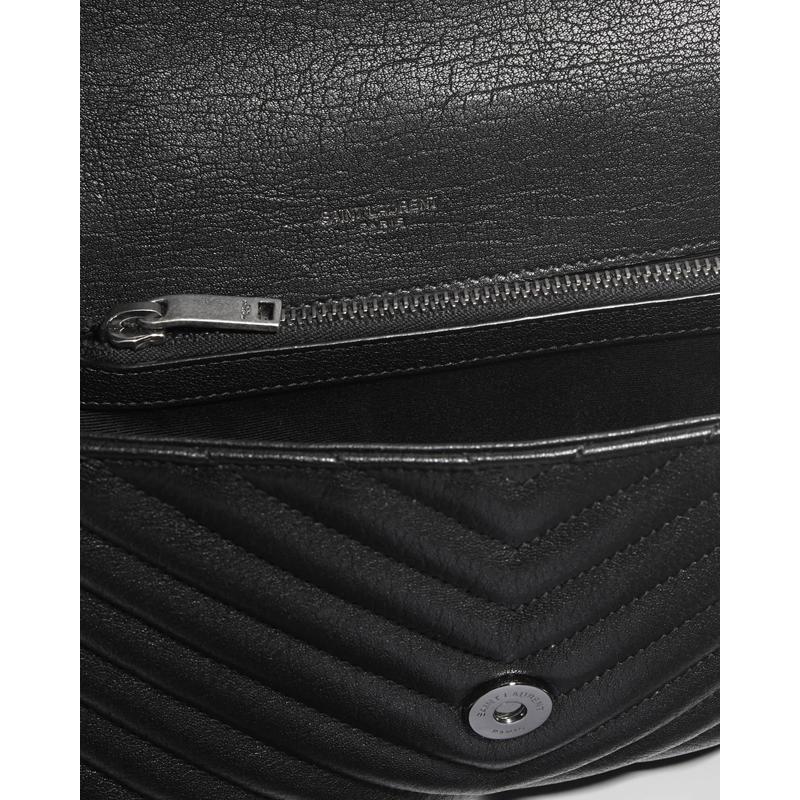 Bolsa Crossbody College Medium Flap YSL in Quilted