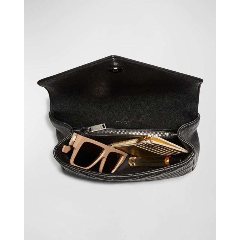 Bolsa Crossbody College Medium Flap YSL in Quilted